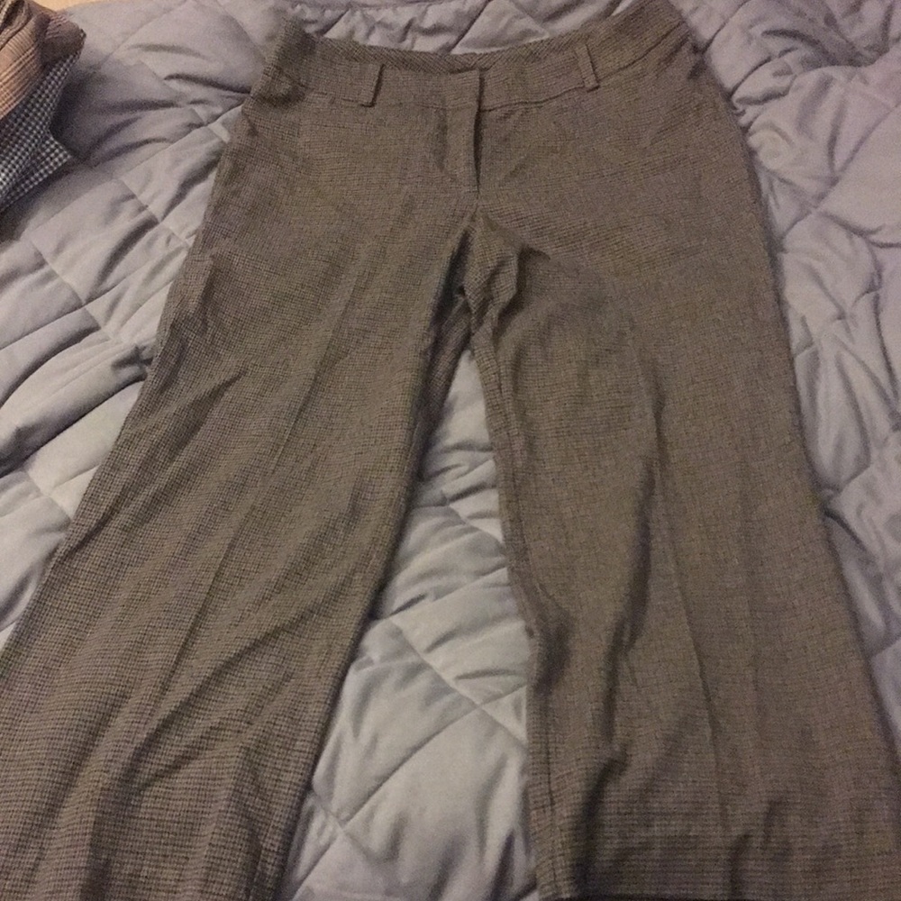 plaid flare pants